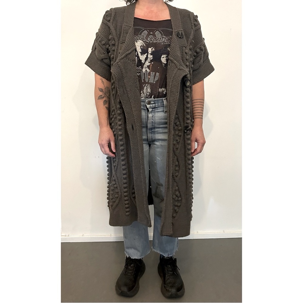 Stella McCartney Chunky Knit Sweater Coat